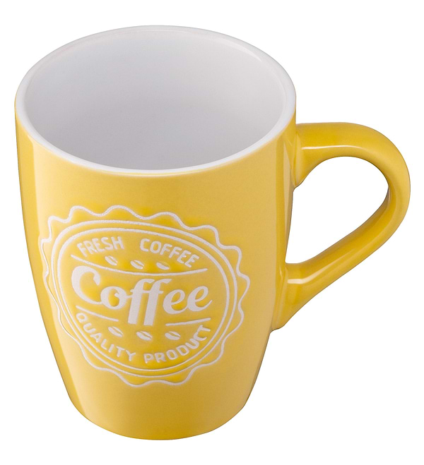 Фото - Чашка Ardesto Coffee 330 мл Yellow (AR3469Y)
