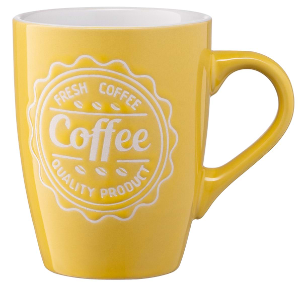 Фото - Чашка Ardesto Coffee 330 мл Yellow (AR3469Y)