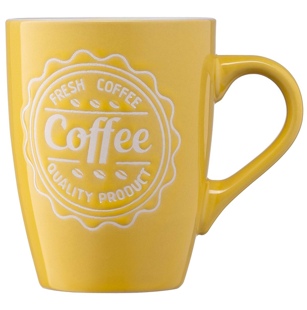 Фото - Чашка Ardesto Coffee 330 мл Yellow (AR3469Y)