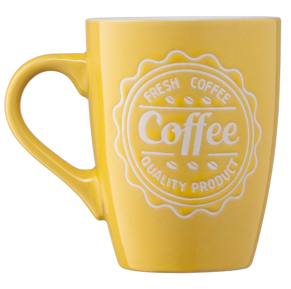 Фото - Чашка Ardesto Coffee 330 мл Yellow (AR3469Y)
