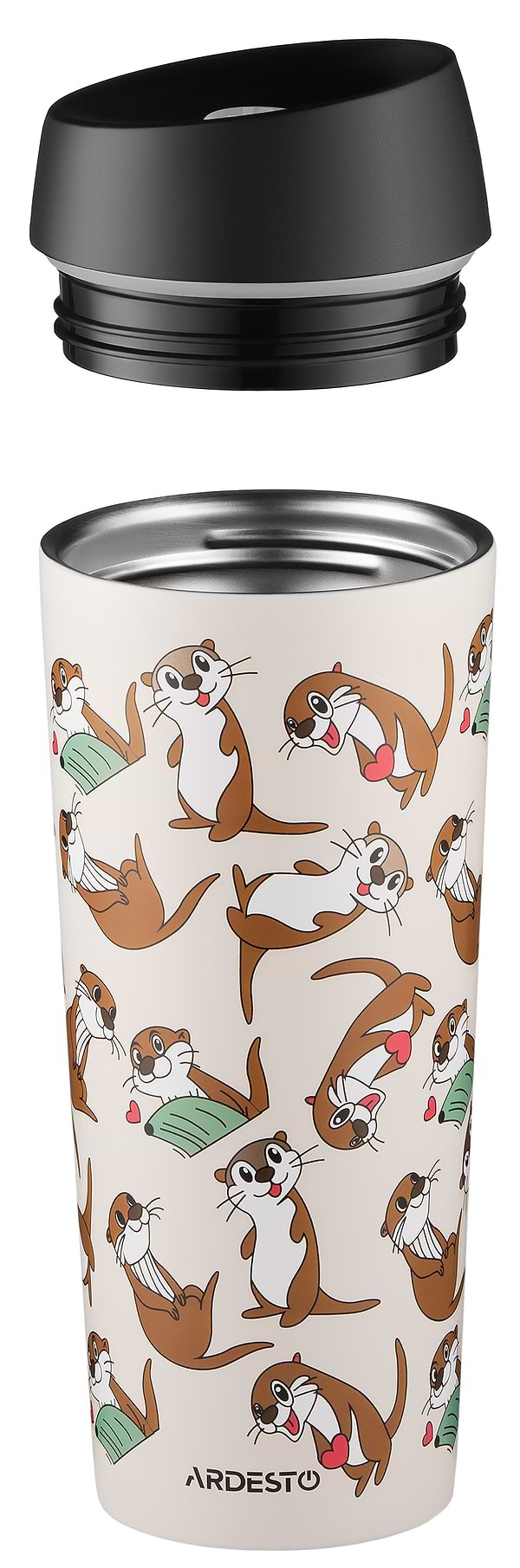 Фото - Термочашка Ardesto Coffee Time Otter 450 м бежевий (AR2645OT)