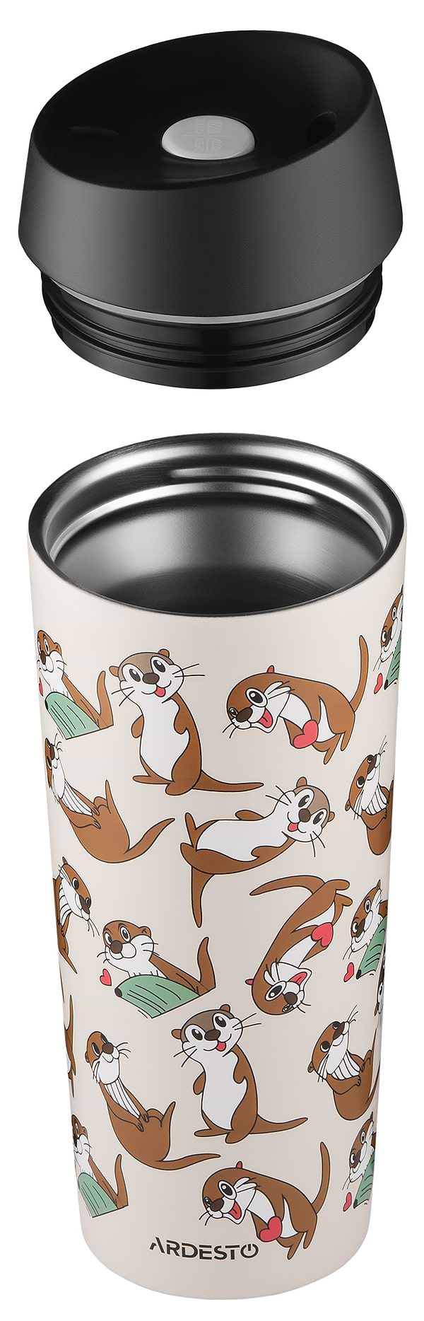 Фото - Термочашка Ardesto Coffee Time Otter 450 м бежевий (AR2645OT)