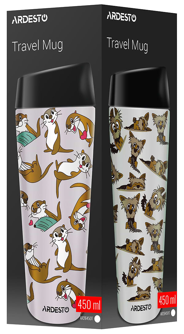 Фото - Термочашка Ardesto Coffee Time Otter 450 м бежевий (AR2645OT)