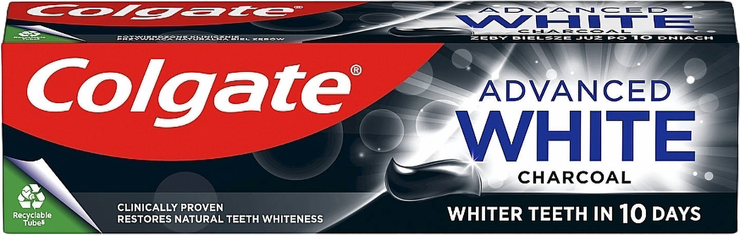 Зубна паста Colgate Advanced White Charcoal 75 мл - Фото 1