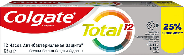 Фото - Зубная паста Colgate Total 12 Чистая Мята 125 мл