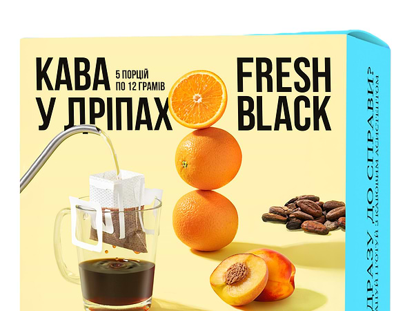 Фото - Дріп-кава Fresh Black Colombia Bucaramanga set 50 г (5шт.x12г)