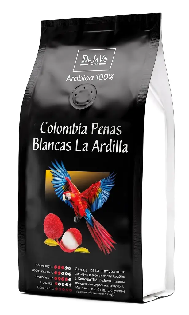 Кава в зернах DeJaVu Colombia Penas Blancas La Ardilla 250г