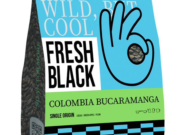 Фото - Кофе в зернах Fresh Black mono Colombia Bucaramanga espresso 1кг