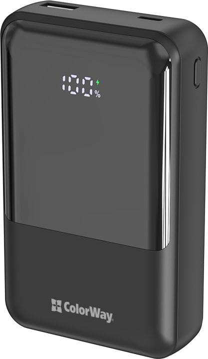 Батарея мобильная Colorway 20 000 mAh DigiPower USB QC4.0 + USB-C PD45W Black (CW-PB200LP04BK)