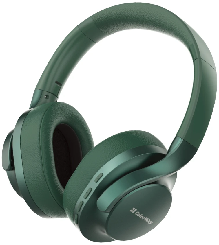 Навушники повнорозмірні бездротові Colorway AERO ANC Green (CW-HBT02G)