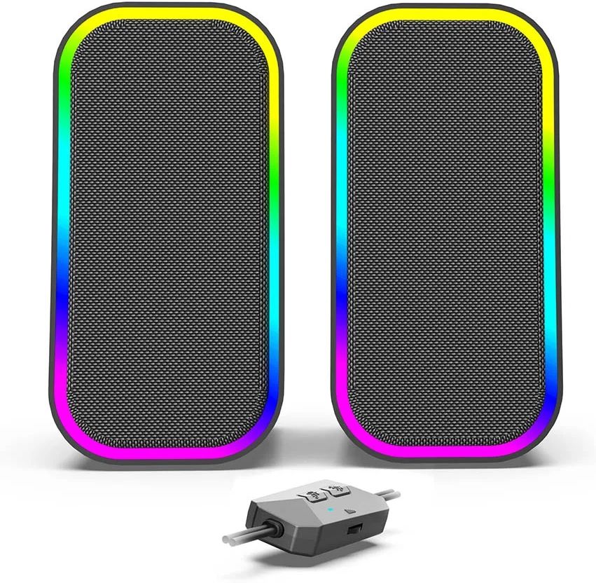 Комп'ютерна акустика компактна 2.0 Colorway Aura 2.0 USB/Bluetooth Gray (CW-SPU02GR)