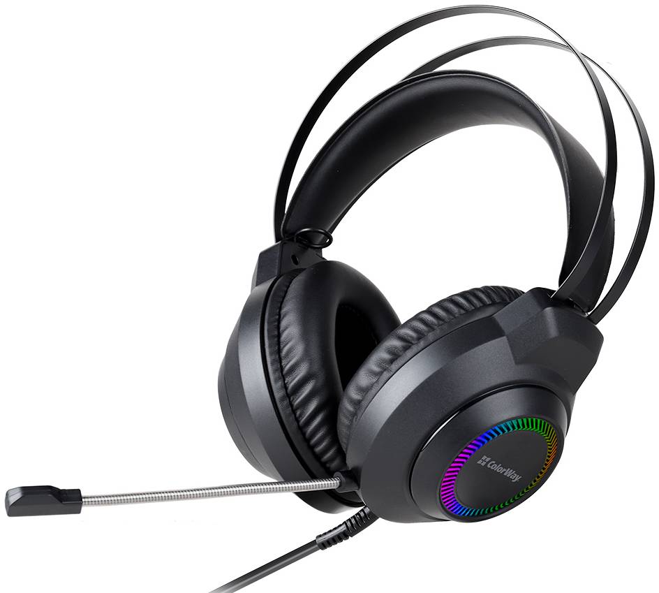 Гарнітура дротова ігрова Colorway BlazeCore RGB Black (CW-HPG03BK)