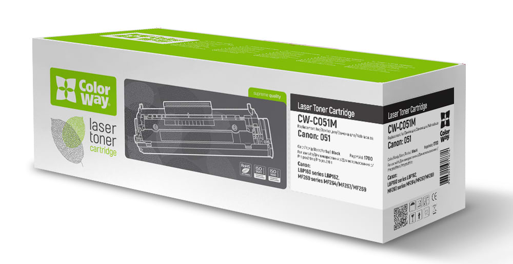 Картридж для лазерних принтерів/БФП Colorway Canon LBP 162/MF 264/269 (CW-C051M) - Фото 1