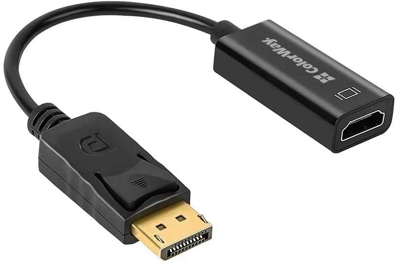 Переходник Mini Display Port-HDMI Colorway DisplayPort to HDMI Female Black (CW-AD-DPHD)