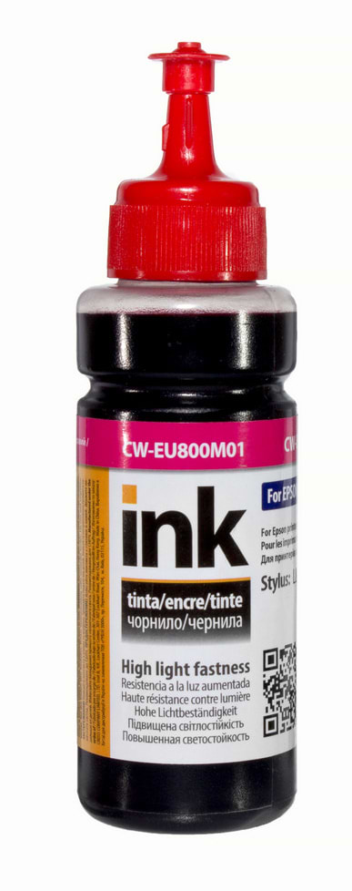 Чорнило Colorway EPSON L800 (Magenta) (CW-EU800M01) 100мл - Фото 1