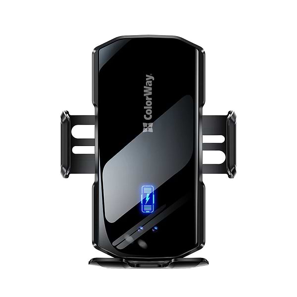 Фото - Автотримач з бездротовою зарядкою Colorway FlameGrip 15W Black (CW-CHAW070Q-BK)