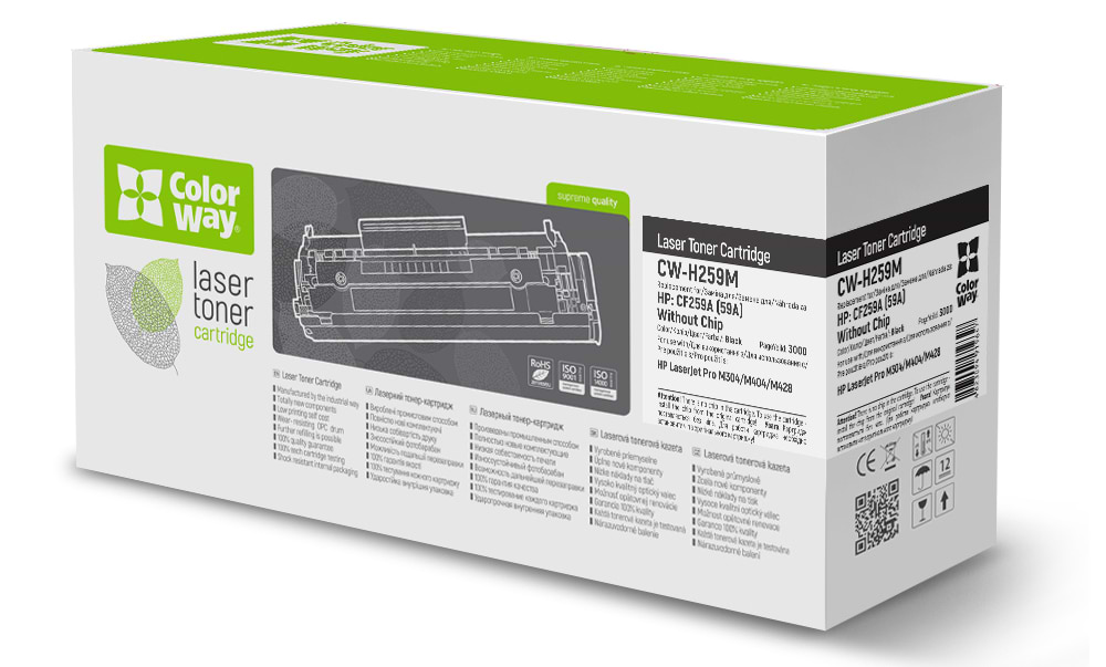 Картридж для лазерных принтеров/МФУ Colorway HP CF259A M304/404/MFP428 Without Chip (CW-H259M)