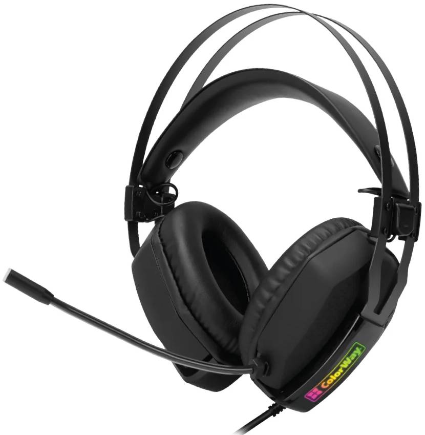 Гарнітура дротова ігрова Colorway Hyperblast RGB Black (CW-HPG05BK)