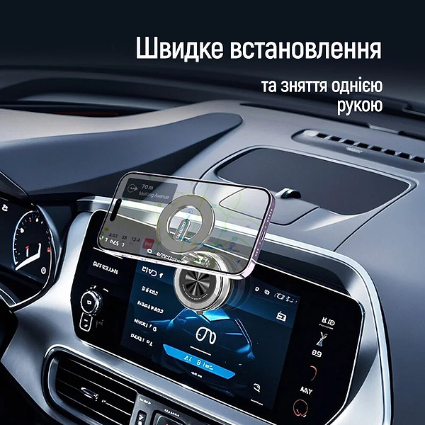 Фото - Автодержатель Colorway MagSafe 360° Black (CW-CHM21-BK)