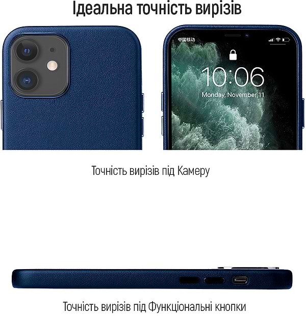 Фото - Чохол для смартфону Colorway Origin Leather Case Apple iPhone 11 Blue (CW-COLAI11-BU)