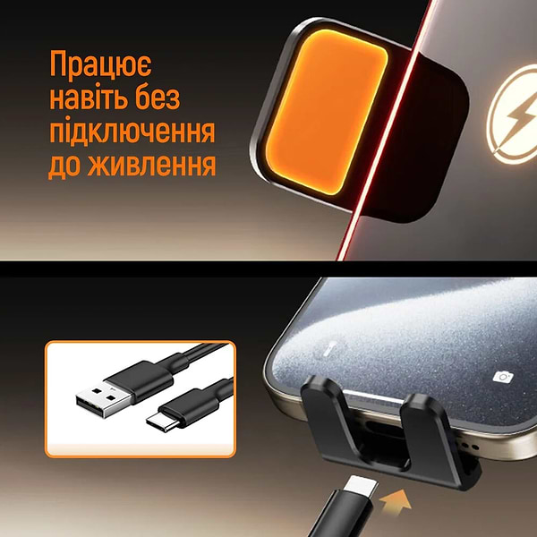 Фото - Автотримач з бездротовою зарядкою Colorway Ultra-mini 15W Black (CW-CHAW069Q-BK)