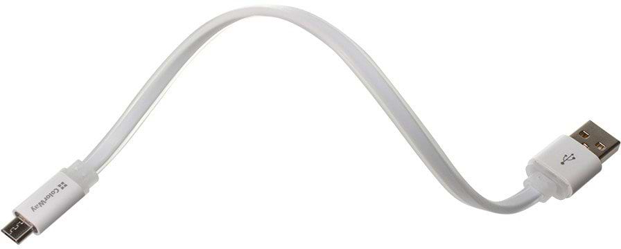 Кабель Colorway USB-MicroUSB 0.25m White (CW-CBUM-MUM25W)