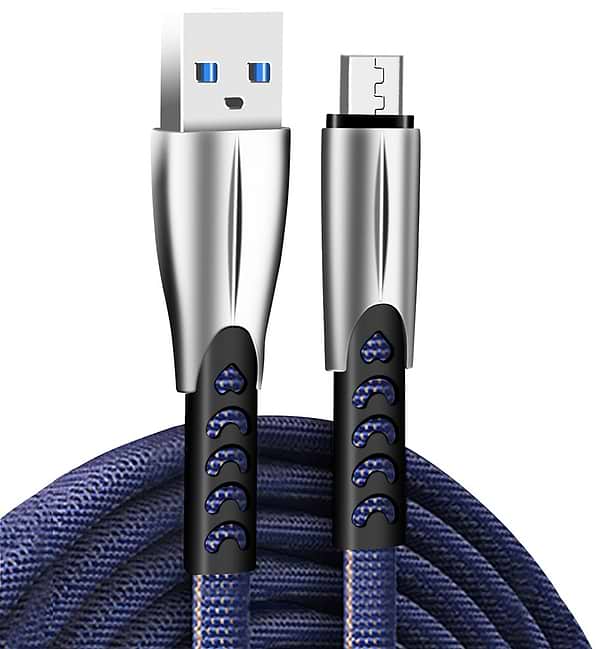 Фото - Кабель синхронизации данных Colorway USB-microUSB 1m Blue (CW-CBUM011-BL)