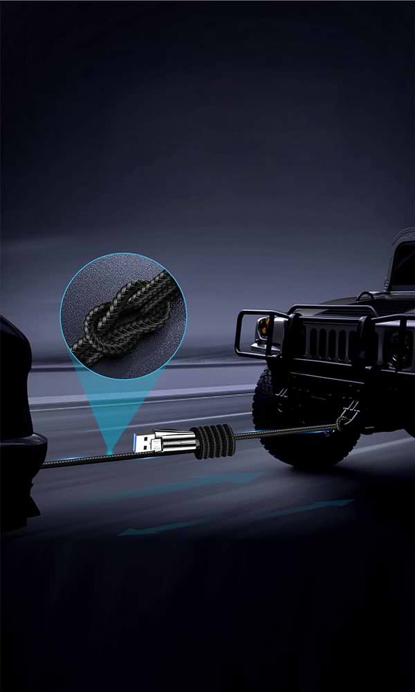 Фото - Кабель синхронізації даних Colorway USB - MicroUSB Zinc Alloy + Led 2.4А 1 м Black (CW-CBUM035-BK)