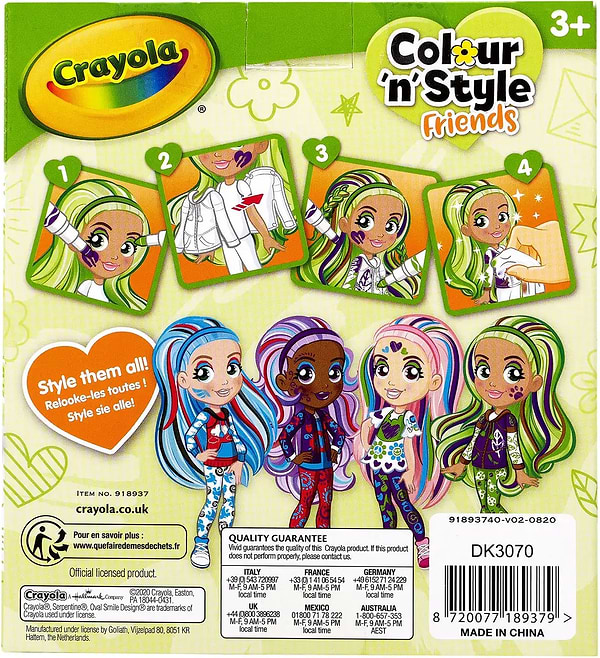 Фото - Сюжетно-ролевая игра. Салон красоты Crayola Colour n Style "Стильные девушки" Джейд