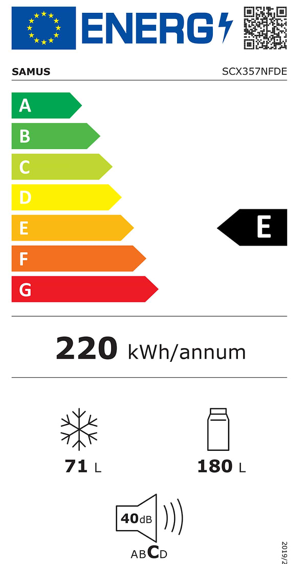 Фото - Холодильник SAMUS SCX357NFDE