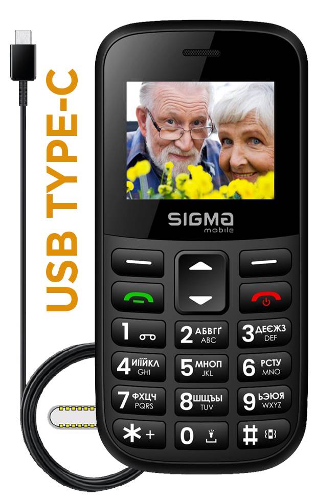 Фото - Мобильный телефон Sigma mobile Comfort 50 EASY TYPE-C Blue