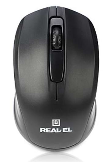 Фото - Клавіатура + миша бездротова REAL-EL Comfort 9010 Kit Black USB