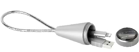 Кабель синхронізації даних Native Union Tom Dixon Stash Cone Lightning Cable Silver (CONE-L-SIL-TD)