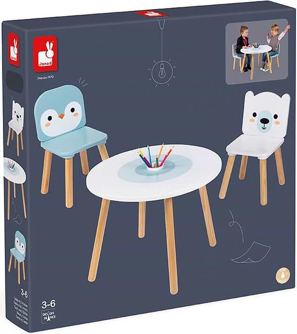 Фото - Комплект меблів дитячий Janod Мишка і пінгвін (J09650)