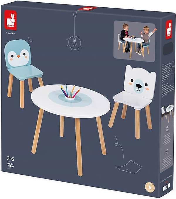 Фото - Комплект меблів дитячий Janod Мишка і пінгвін (J09650)