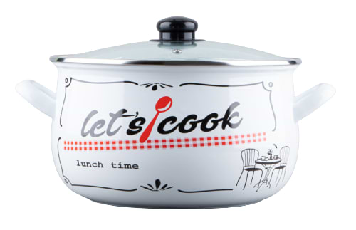 Каструля Gusto 
Lets Cook White 16 см 2.1 л (GT-T-116-LCW) - Фото 1