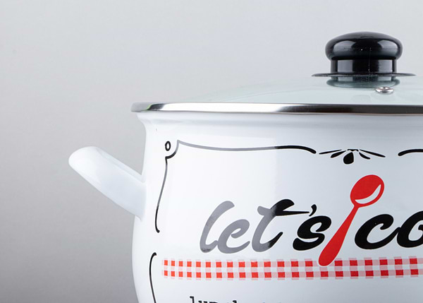 Фото - Кастрюля Gusto  Lets Cook White 22 см 5.1 л (GT-T-122-LCW)