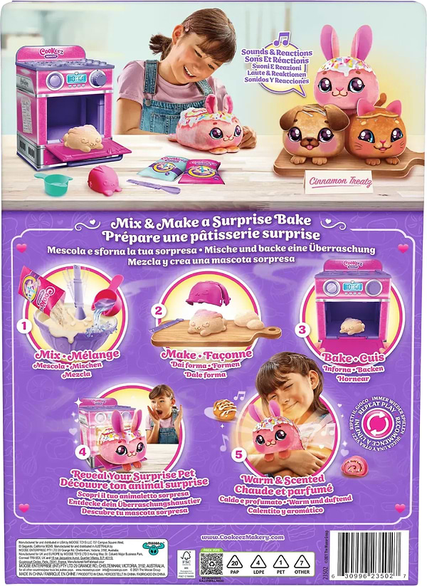 Фото - Інтерактивна іграшка сюрприз Moose Cookies Makery Магічна пекарня - Сінабон (23502)
