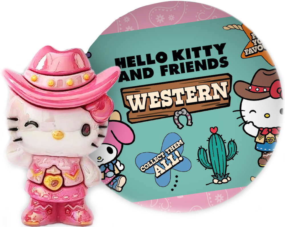 Игровая фигурка-сюрприз Cool Things серии Hello Kitty - ЗВЕЗДЫ ВЕСТЕРНА 18 шт. (HK057-CDU)