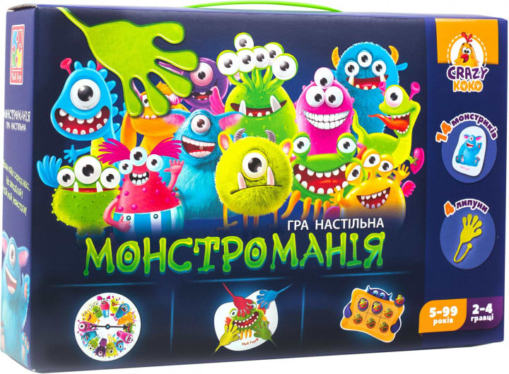Настільна гра (5-7 років) Vladi Toys Монстроманія укр. (VT8044-23)