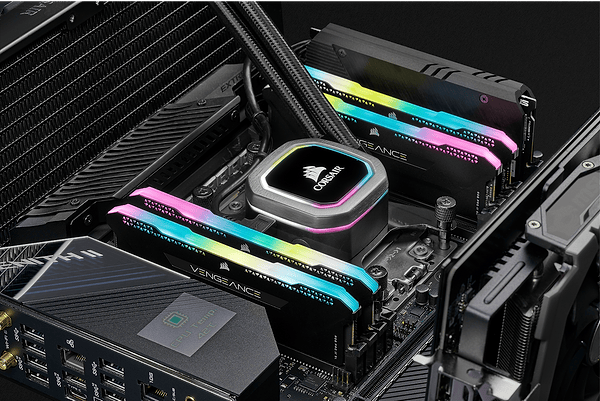 Фото - Память DDR Corsair DDR4 2x8GB/3200 Vengeance RGB Pro SL Black (CMH16GX4M2Z3200C16)