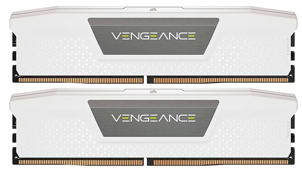 Фото - Память DDR Corsair DDR5 2x16GB/5200 Vengeance White (CMK32GX5M2B5200C40W)