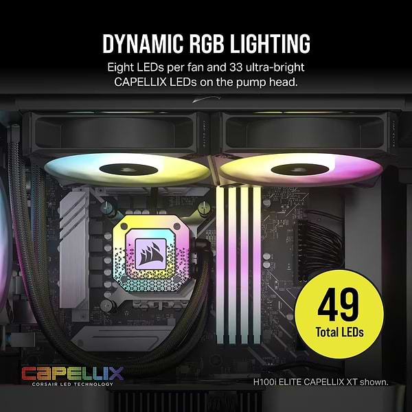 Фото - Водяная система охлаждения Corsair iCUE H115i Elite Capellix XT Liquid CPU Cooler (CW-9060069-WW)