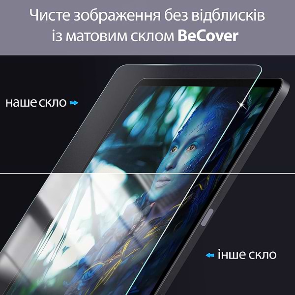 Фото - Захисне скло для планшета BeCover Matte Anti-Glare for Lenovo Tab One/Tab K9 8.7" 2025 TB305XU/FU (713709)