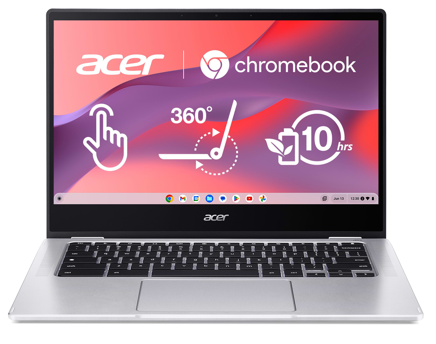 Ноутбук Acer Chromebook Spin CP314-1HN (NX.AZ3EU.002) Silver - Фото 1