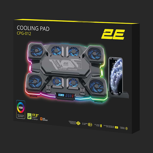 Фото - Подставка под ноутбук охлаждающая 2E Gaming 2E-CPG-012 Black