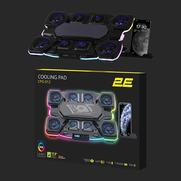 Фото - Подставка под ноутбук охлаждающая 2E Gaming 2E-CPG-012 Black