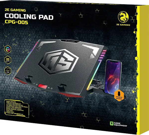 Фото - Підставка під ноутбук охолоджуюча 2E Gaming 2E-CPG-005 Black