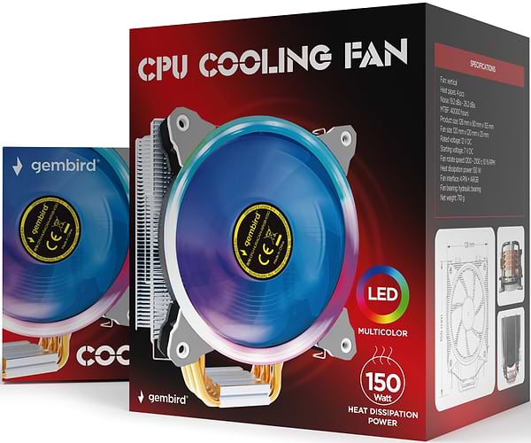 Фото - Процессорный кулер Gembird CPU-HURACAN-ARGB-X130
