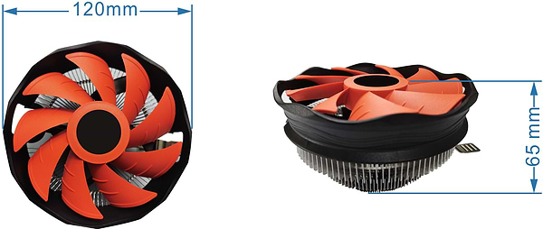 Фото - Процесорний кулер Gembird CPU-HURACAN-X30